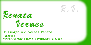 renata vermes business card