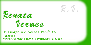 renata vermes business card